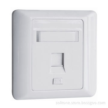 Single Port Faceplate/Wall Plate in 86 Types